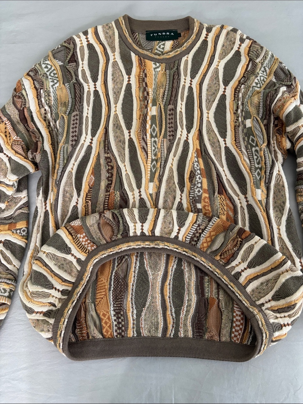 VINTAGE Tundra Men’s Coogi Style Sweater - Picture 5 of 16